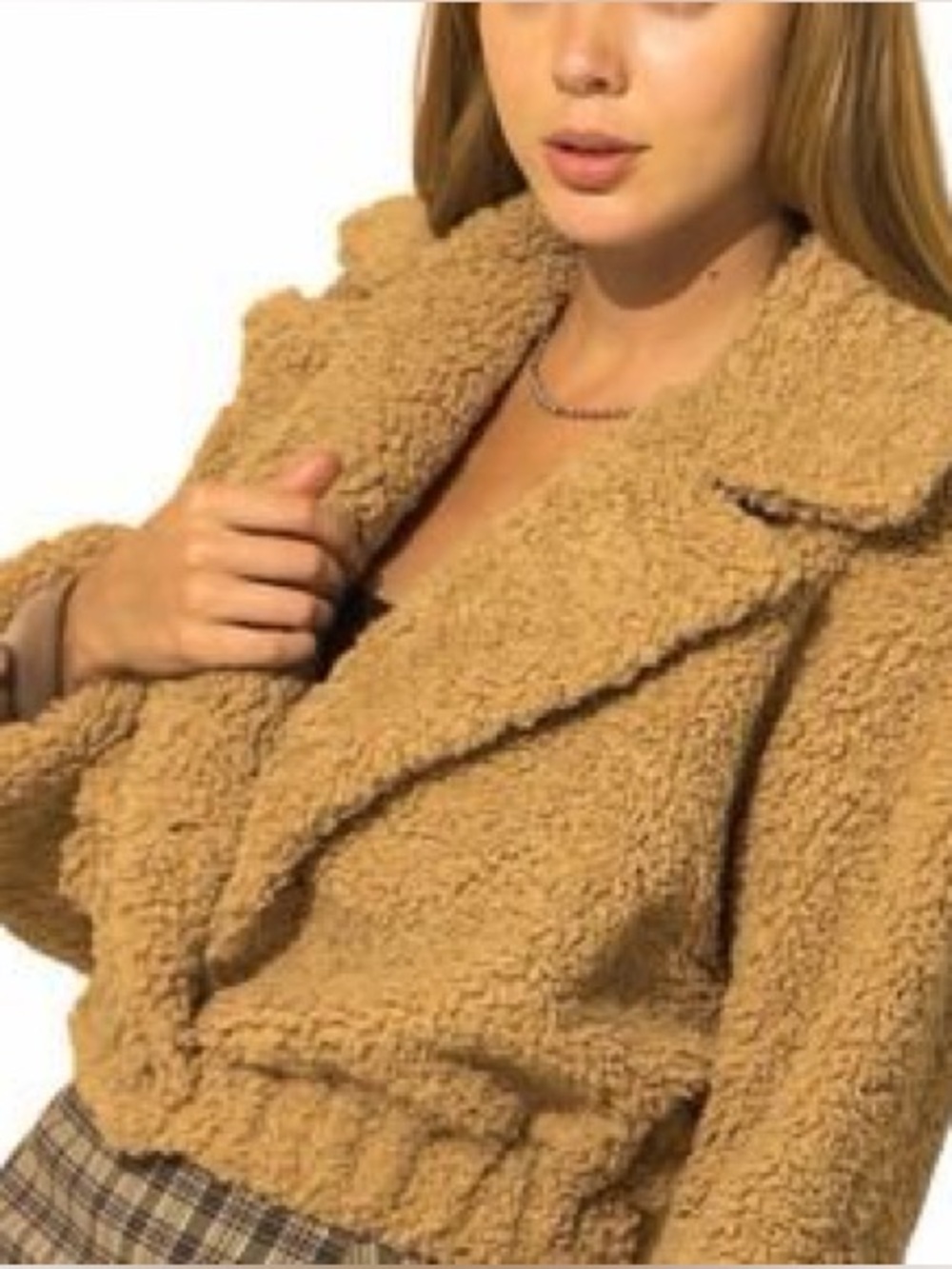 Hyfve Tan Sherpa Jacket Size L